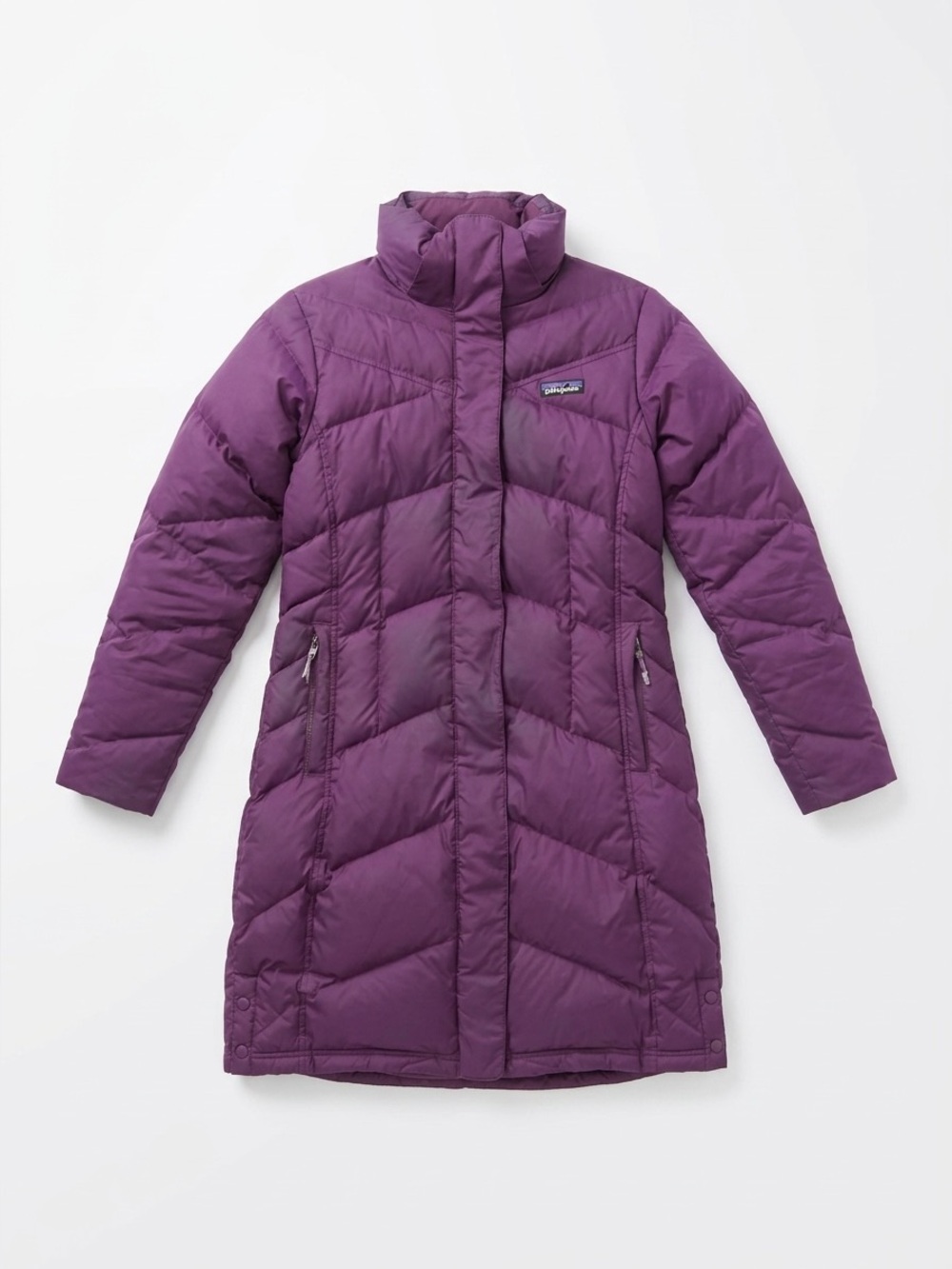 Patagonia Women's Purple Quilted Long Puffer Coat